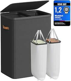 SONGMICS Wäschekorb, 170 L Wäschesammler 2