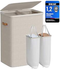 SONGMICS Wäschekorb, 170 L Wäschesammler 2