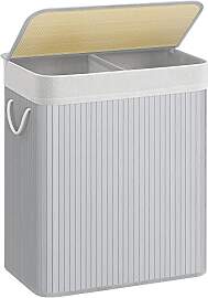 SONGMICS Wäschekorb 2 Fächer, 100 L