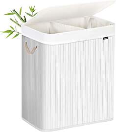 SONGMICS Wäschekorb 2 Fächer, 100 L