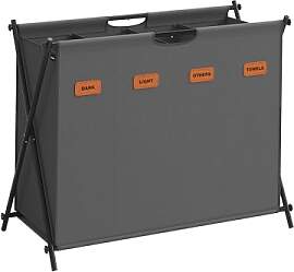 SONGMICS Wäschekorb, Wäschesammler 155 Liter,