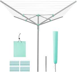 SONGMICS Wäschespinne, Wäscheständer, drehbar,