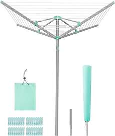 SONGMICS Wäschespinne, Wäscheständer, drehbar,