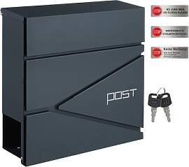 SONGMICS XXL Briefkasten, abschließbarer