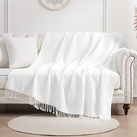 Sonive Baumwolle Waffledecke Kuscheldecke