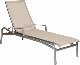 Sonnenliege Barbados - 08 - grau metallic D75 -