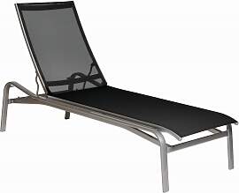 Sonnenliege Barbados - 08 - grau metallic D75 -