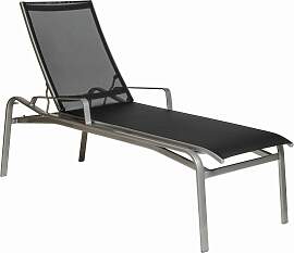 Sonnenliege Barbados Plus - 08 - grau metallic D75 