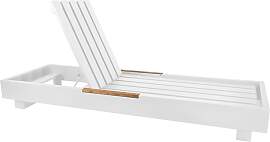 Sonnenliege Bari - Aluminium mattweiß