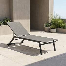 Sonnenliege Bay - Phifertex dark grey