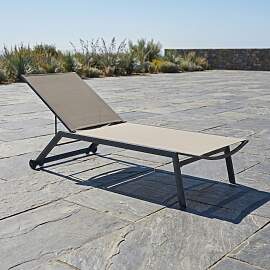 Sonnenliege Bay - Phifertex light grey