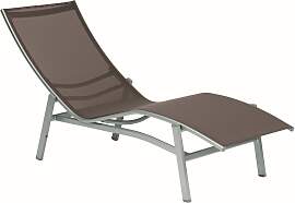 Sonnenliege Caribic - 09 - silber D86 - taupe