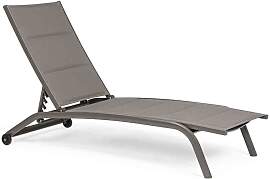 Sonnenliege Cleopass 2er-Set aus Aluminium, modern 