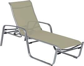 Sonnenliege Florida - 08 - grau metallic D75 -