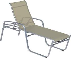 Sonnenliege Florida Plus - 08 - grau metallic D75