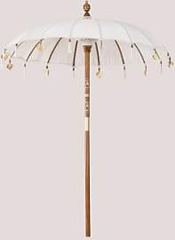Sonnenschirm Ø186 Cm Aus Stoff Und Holz Manavai