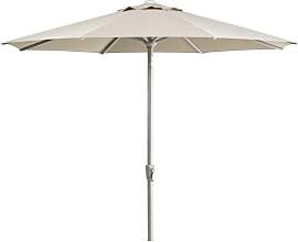 Sonnenschirm Abriola aus Aluminium und Polyester,