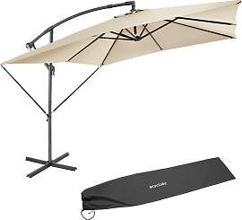 Sonnenschirm Apollon mit Kurbel 2,5 x 2,5 m - beige