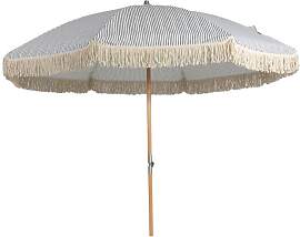 Sonnenschirm Gatsby aus Buchenholz und Polycotton, 