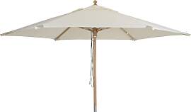 Sonnenschirm Reggio aus Buchenholz und Polyester,