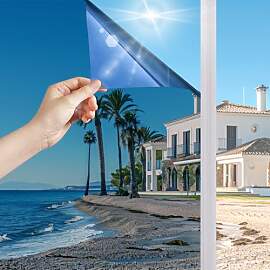 Sonnenschutzfolie Fenster Innen, 75x400cm