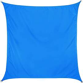 Sonnensegel 3x3 quadratisch - blau - Sonnenschutz