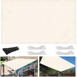 Sonnensegel 3x4m, Wasserdicht UV-Schutz