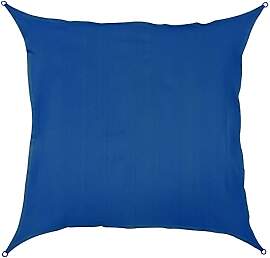 Sonnensegel 4x4 quadratisch - blau - Sonnenschutz