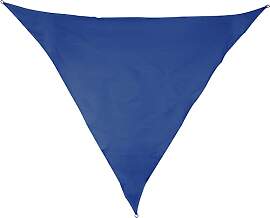 Sonnensegel 5 m dreieckig - blau - Sonnenschutz