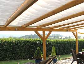 Sonnensegel FLORACORD, weiß, B:91cm T:330cm,