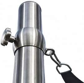 Sonnensegelmast 2,5-3m Höhenverstellbar Edelstahl 
