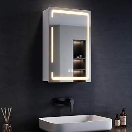 SONNI LED Spiegelschrank 3 Lichtfarbe