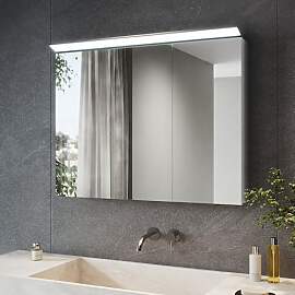 SONNI Spiegelschrank Bad mit Beleuchtung 80 x 60