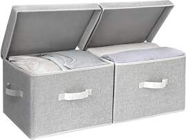 SorageWorks Stoff Aufbewahrungsbox mit Deckel,