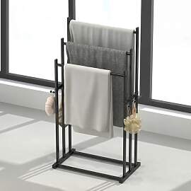 Sosisul Handtuchhalter Stehend mit 3 Stangen und