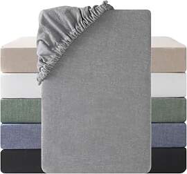 SOULFUL Spannbettlaken 120x200cm, 100%% Gewaschene 