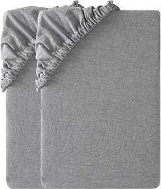 SOULFUL Spannbettlaken 140x200cm 2er Set, 100%