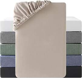 SOULFUL Spannbettlaken 90x190cm, 100% Gewaschene