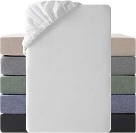 SOULFUL Spannbettlaken 90x190cm, 100% Gewaschene