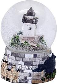 Souvenir Schneekugel Graz Österreich Uhrturm