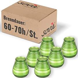 Sovie CANDLES Glaswindlicht Flairlight DUNKELGRÜN 