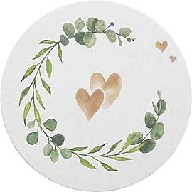 Sovie HORECA Bierdeckel Eukalyptus Herz, Ø 10,7