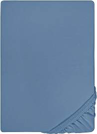 Spannbettlaken BIBERNA "Marc", blau