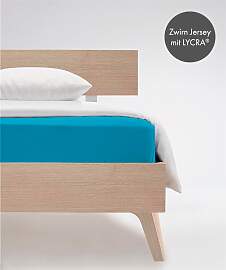 Spannbettlaken FLEURESSE "Comfort", blau 