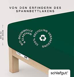 Spannbettlaken SCHLAFGUT "PURE Bio-Baumwolle