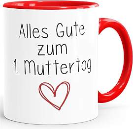 SpecialMe® Kaffee-Tasse Alles Gute zum 1.
