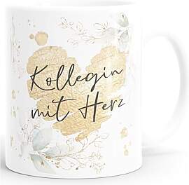 SpecialMe® Kaffee-Tasse [Wunschtext] mit Herz -