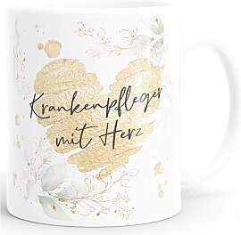 SpecialMe® Kaffee-Tasse [Wunschtext] mit Herz -