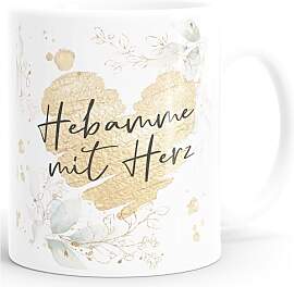 SpecialMe® Kaffee-Tasse [Wunschtext] mit Herz -