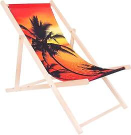 specwood Strandliege Klappbar Leicht - 119x58 cm - 